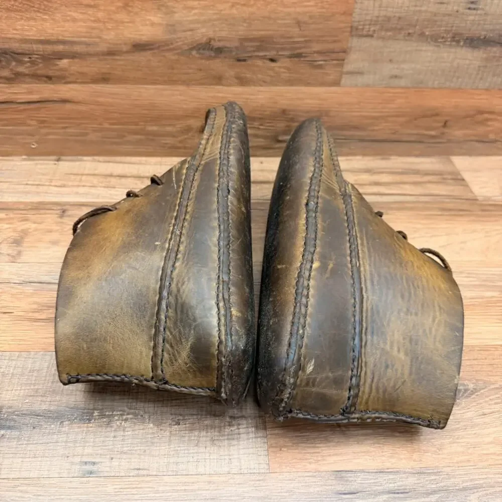 Quoddy men size 9.5 Tracker LE - Chromepak Natural Leather Moccasins Boots